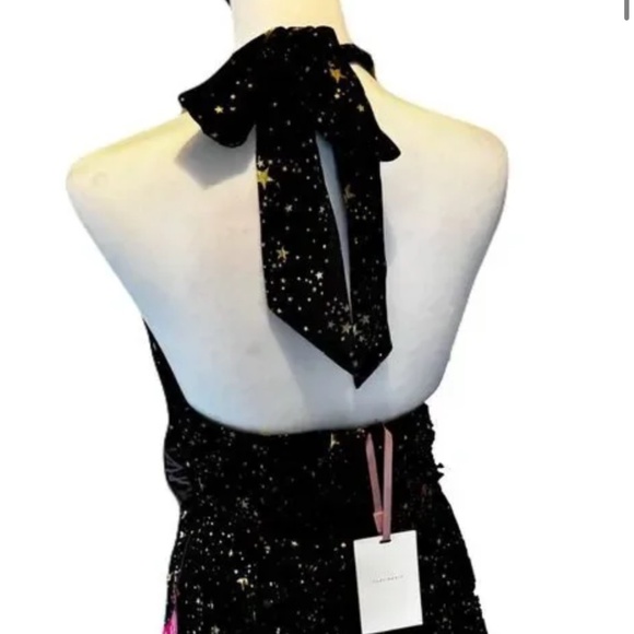 Alex Marie halter gold and black star dress starfall ball dress - Picture 9 of 13